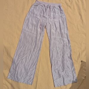 Newport News Lavender Silk Pants